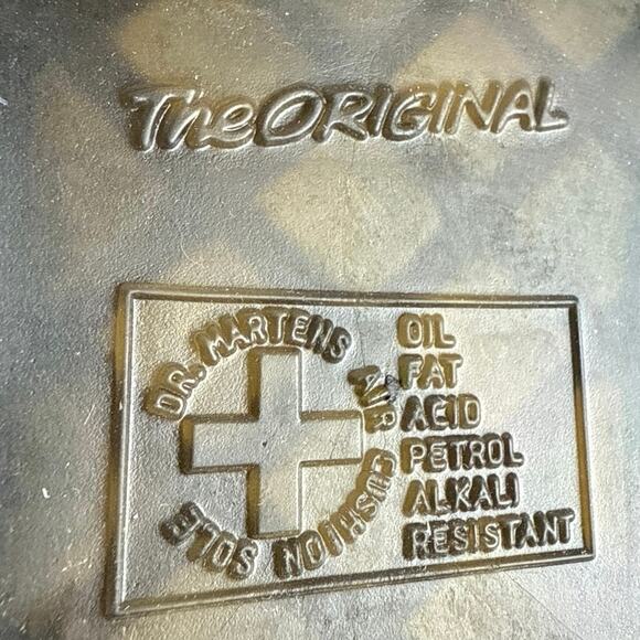 NEW Dr. Martens Henree Unisex Polished Smooth Leather Buckle Lace Up Shoes Sz 6 - Picture 7 of 11